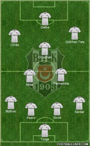 Besiktas JK Formation 2013