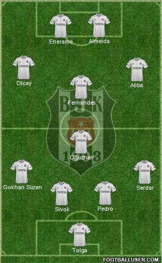 Besiktas JK Formation 2013