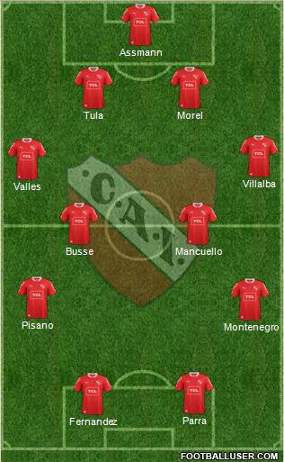 Independiente Formation 2013