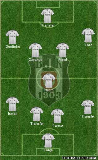 Besiktas JK Formation 2013
