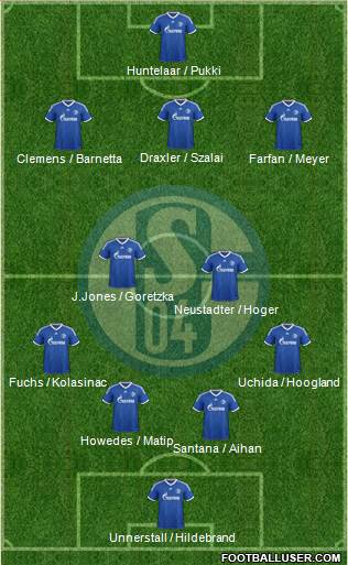 FC Schalke 04 Formation 2013