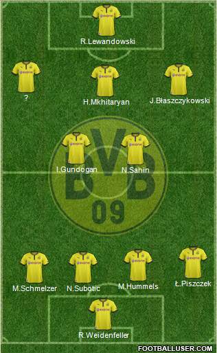 Borussia Dortmund Formation 2013
