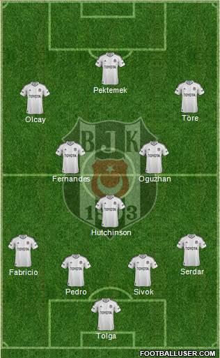 Besiktas JK Formation 2013