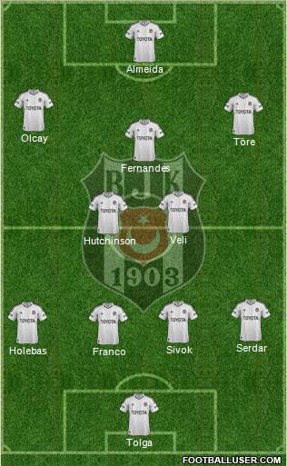 Besiktas JK Formation 2013