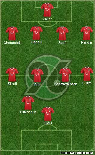 Hannover 96 Formation 2013