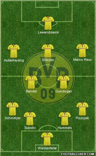 Borussia Dortmund Formation 2013