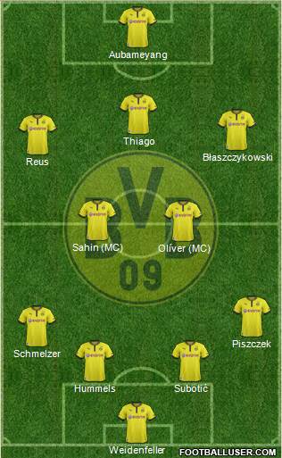 Borussia Dortmund Formation 2013