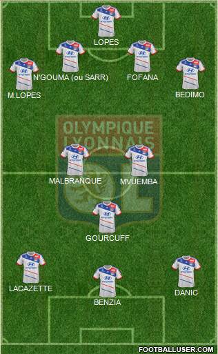 Olympique Lyonnais Formation 2013