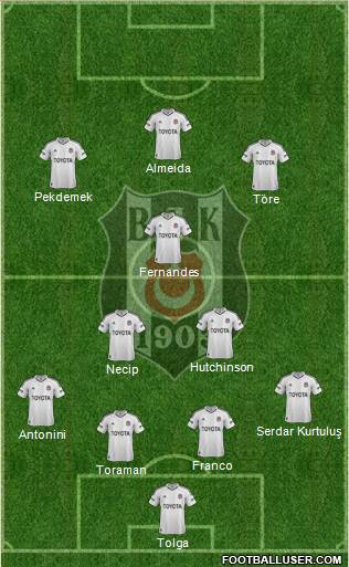 Besiktas JK Formation 2013