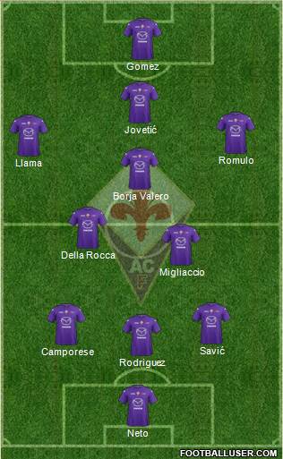 Fiorentina Formation 2013