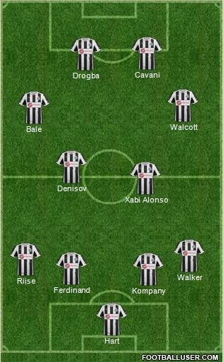 Newcastle United Formation 2013