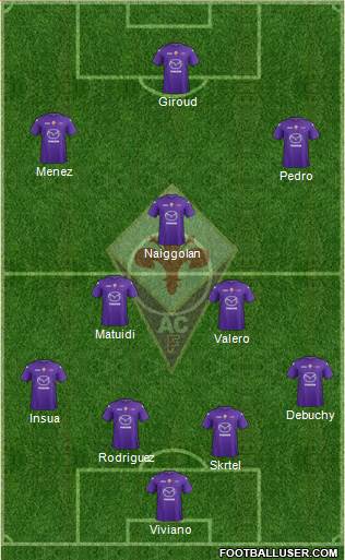 Fiorentina Formation 2013