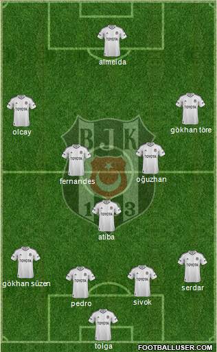 Besiktas JK Formation 2013