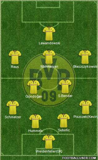 Borussia Dortmund Formation 2013