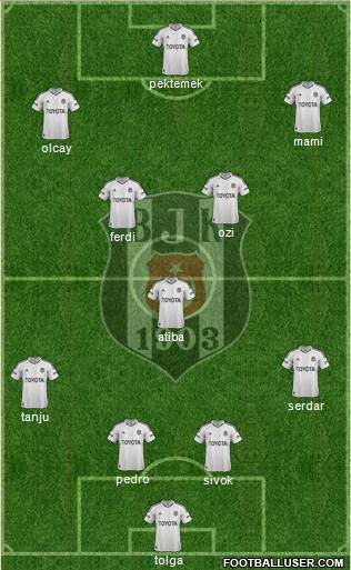Besiktas JK Formation 2013