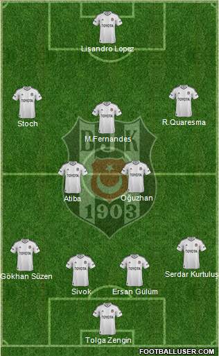 Besiktas JK Formation 2013