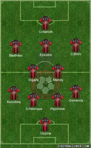 OGC Nice Côte d'Azur Formation 2013