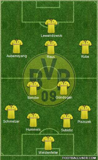 Borussia Dortmund Formation 2013
