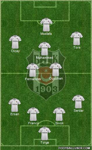 Besiktas JK Formation 2013