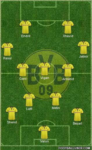 Borussia Dortmund Formation 2013