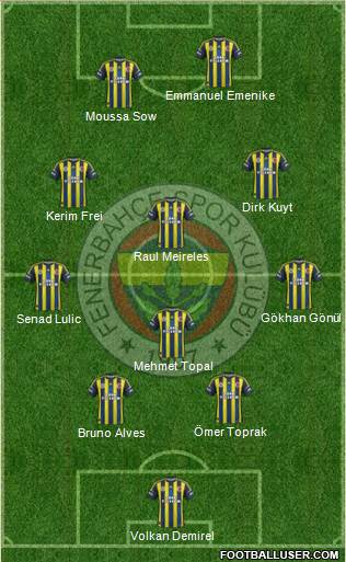 Fenerbahçe SK Formation 2013