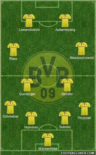 Borussia Dortmund Formation 2013