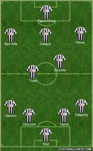 Newcastle United Formation 2013