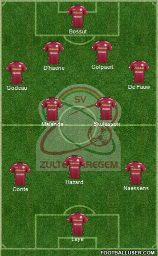 SV Zulte Waregem Formation 2013