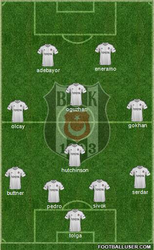 Besiktas JK Formation 2013