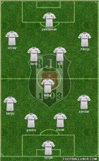 Besiktas JK Formation 2013