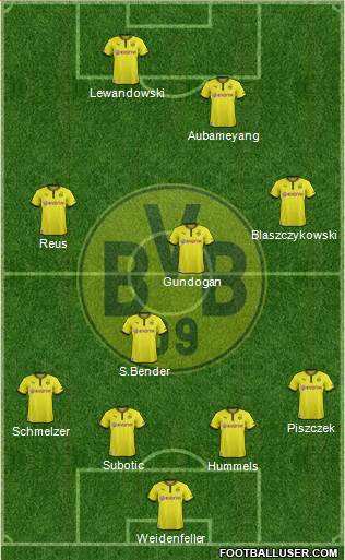 Borussia Dortmund Formation 2013