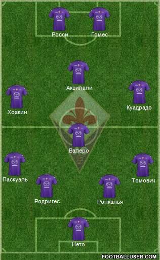 Fiorentina Formation 2013