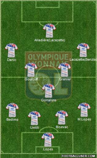 Olympique Lyonnais Formation 2013