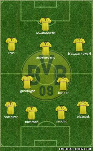 Borussia Dortmund Formation 2013