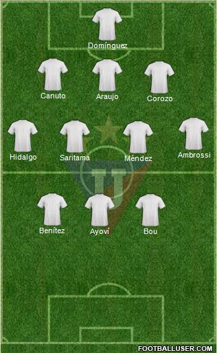 LDU de Quito Formation 2013