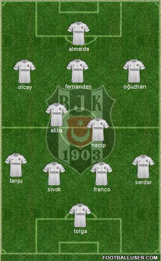 Besiktas JK Formation 2013