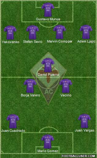 Fiorentina Formation 2013