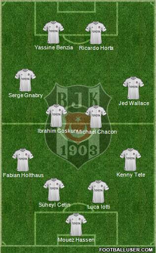 Besiktas JK Formation 2013