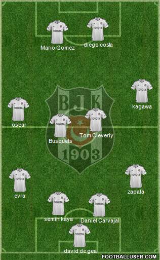 Besiktas JK Formation 2013