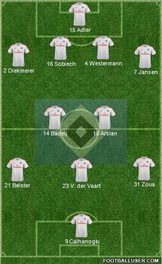 Hamburger SV Formation 2013