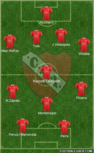 Independiente Formation 2013