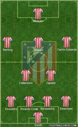 C. Atlético Madrid S.A.D. Formation 2013