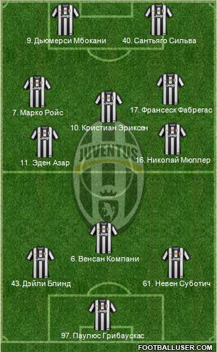Juventus Formation 2013