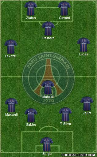 Paris Saint-Germain Formation 2013