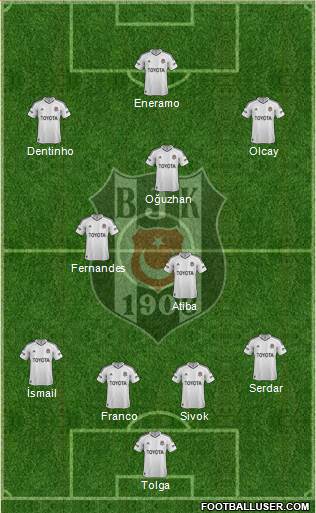 Besiktas JK Formation 2013