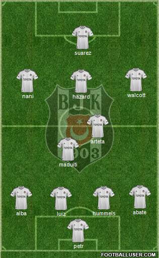 Besiktas JK Formation 2013