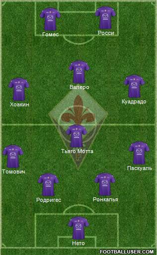Fiorentina Formation 2013