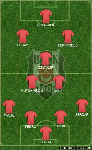 Besiktas JK Formation 2013