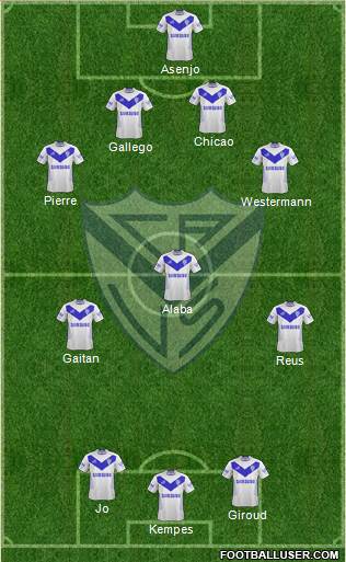 Vélez Sarsfield Formation 2013