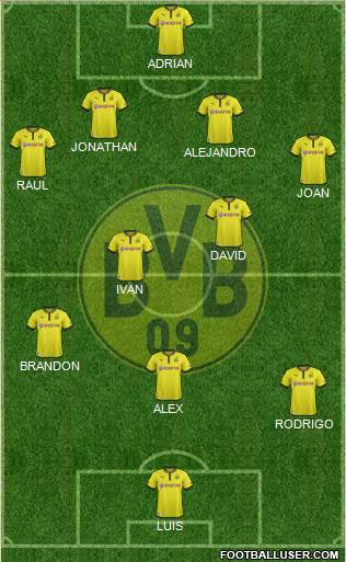 Borussia Dortmund Formation 2013